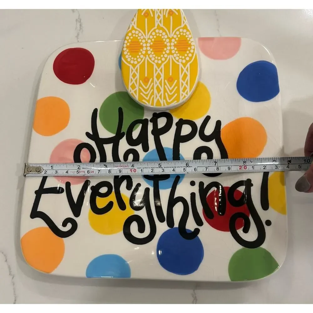 Happy‎ Everything Coton Colors Yellow Easter Egg Attachment With 9.25” Platter